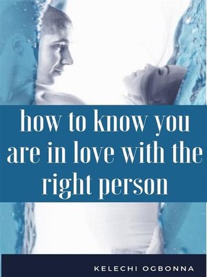 cover image of how to know you are in love with the right person
